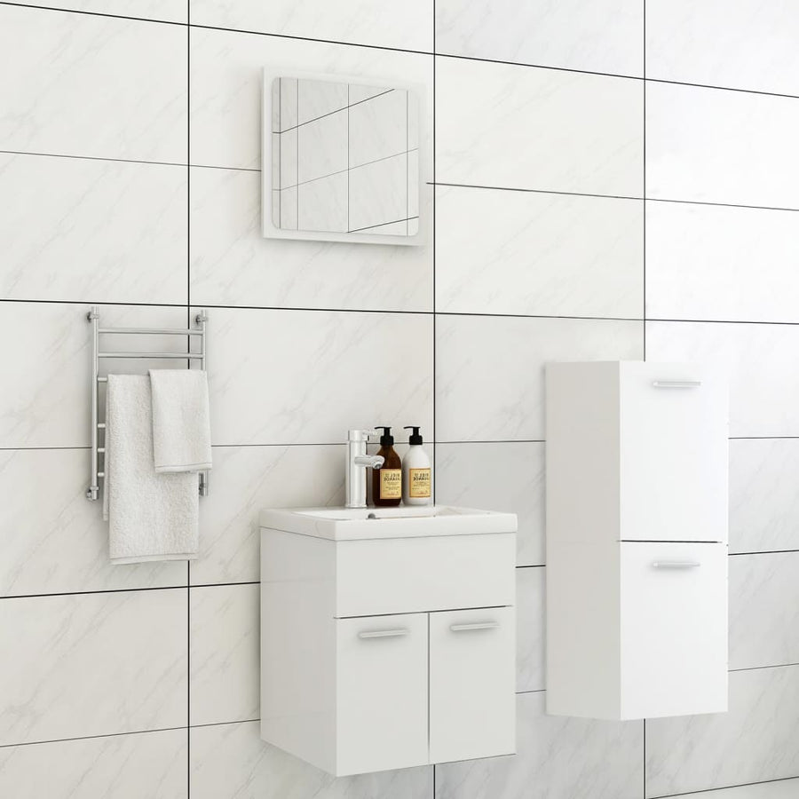 Badkamermeubelset Spaanplaat Wit 41 x 38.5 x 46 cm