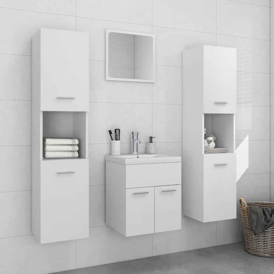 Badkamermeubelset Spaanplaat Wit 41 x 38.5 x 46 cm