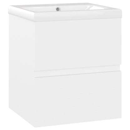 Wastafelkast Met Ingebouwde Wastafel Spaanplaat Wit 41 x 38.5 x 45 cm zonder spiegel
