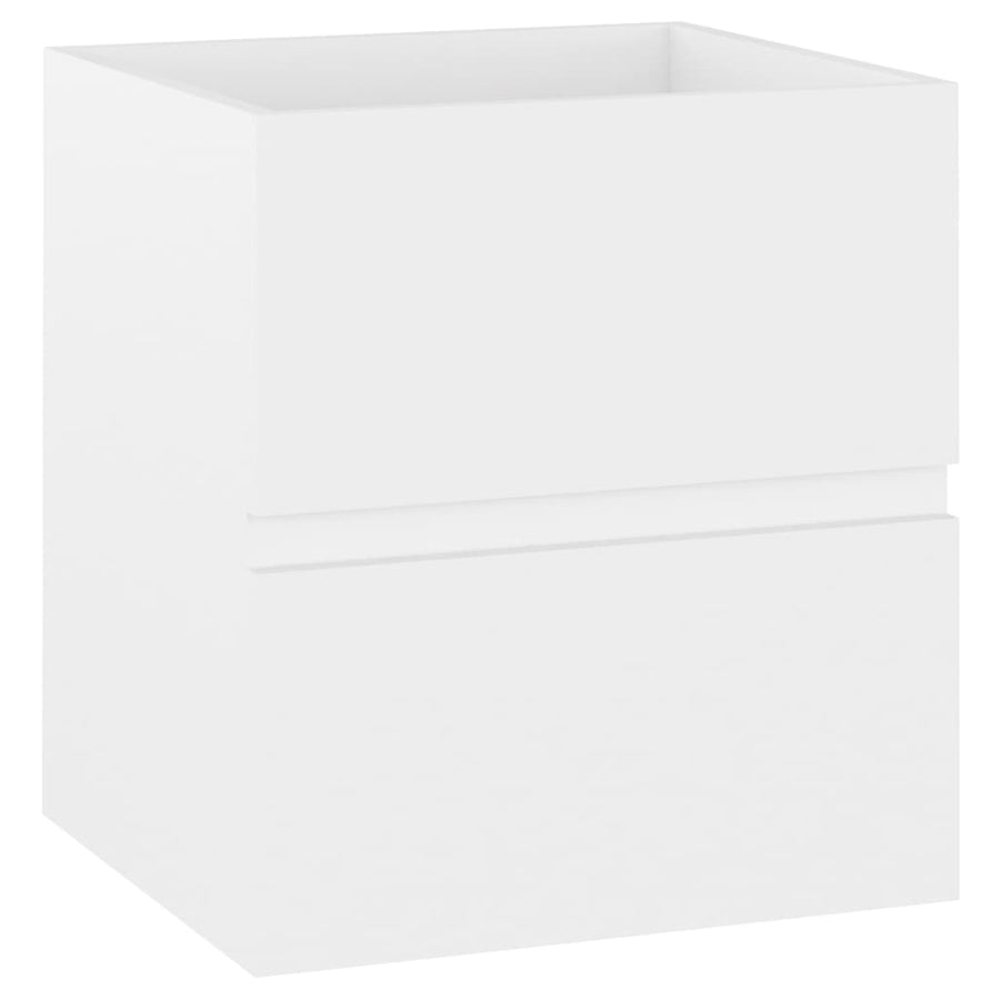 Wastafelkast Met Ingebouwde Wastafel Spaanplaat Wit 41 x 38.5 x 45 cm zonder spiegel