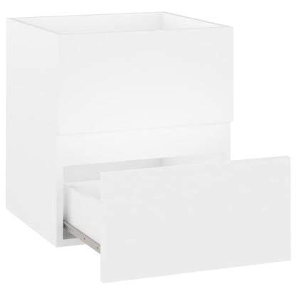 Wastafelkast Met Ingebouwde Wastafel Spaanplaat Wit 41 x 38.5 x 45 cm zonder spiegel