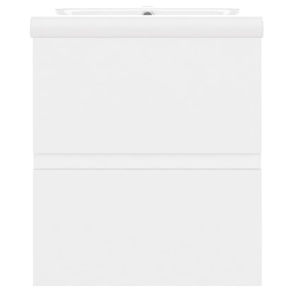 Wastafelkast Met Ingebouwde Wastafel Spaanplaat Wit 41 x 38.5 x 45 cm zonder spiegel
