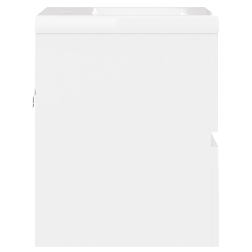 Wastafelkast Met Ingebouwde Wastafel Spaanplaat Wit 41 x 38.5 x 45 cm zonder spiegel