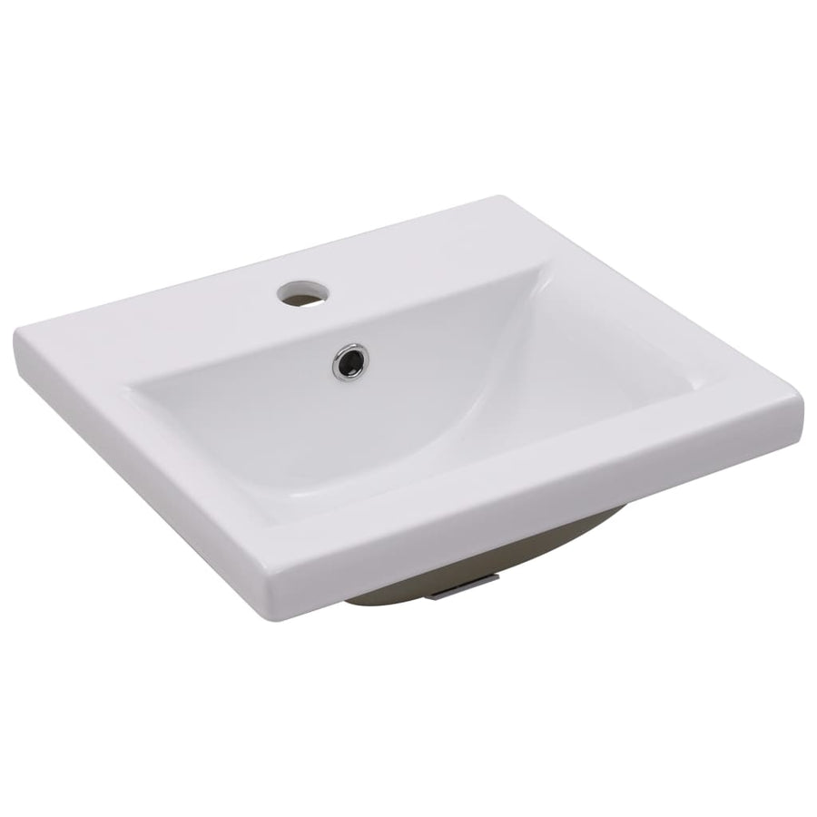 Wastafelkast Met Ingebouwde Wastafel Spaanplaat Wit 41 x 38.5 x 45 cm zonder spiegel