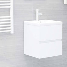 Wastafelkast Met Ingebouwde Wastafel Spaanplaat Wit 41 x 38.5 x 45 cm zonder spiegel