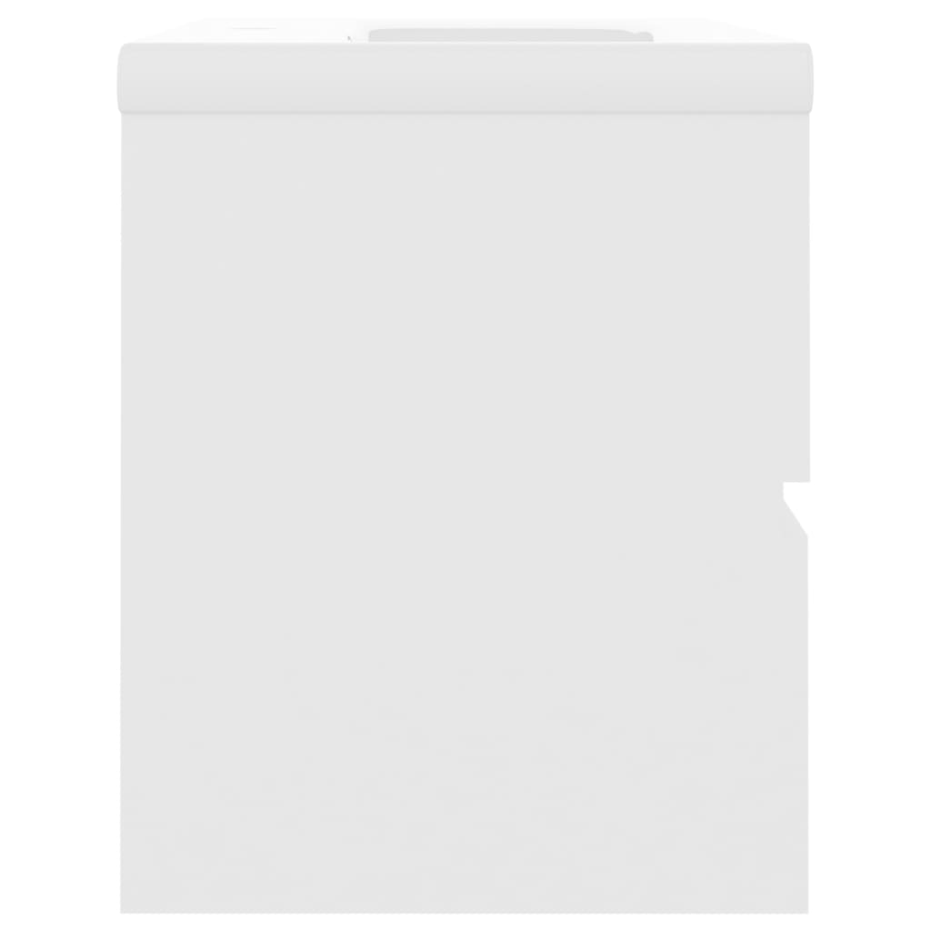 Wastafelkast Met Ingebouwde Wastafel Spaanplaat Wit 60 x 38.5 x 45 cm zonder kraan & afvoer