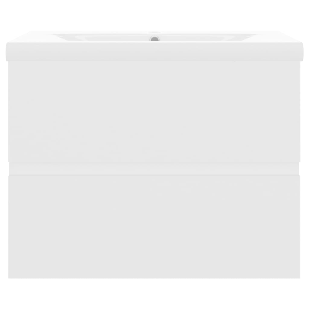 Wastafelkast Met Ingebouwde Wastafel Spaanplaat Wit 60 x 38.5 x 45 cm zonder kraan & afvoer