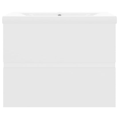 Wastafelkast Met Ingebouwde Wastafel Spaanplaat Wit 60 x 38.5 x 45 cm zonder kraan & afvoer