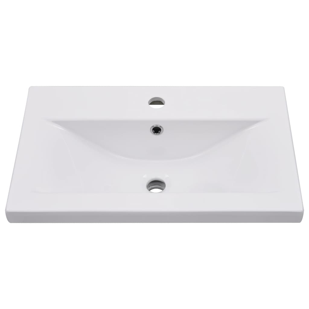 Wastafelkast Met Ingebouwde Wastafel Spaanplaat Wit 60 x 38.5 x 45 cm zonder kraan & afvoer