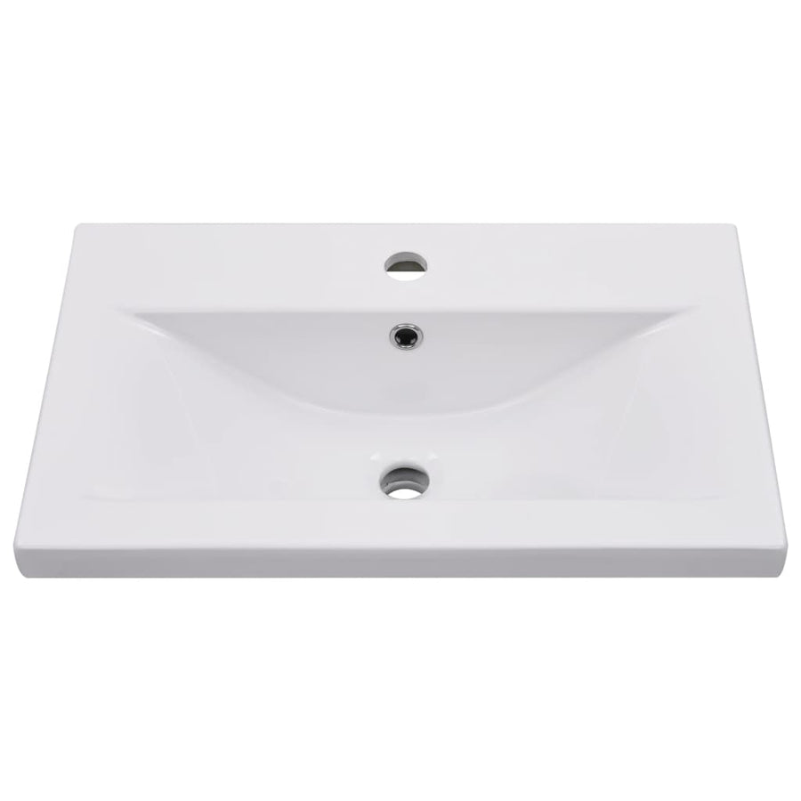 Wastafelkast Met Ingebouwde Wastafel Spaanplaat Wit 60 x 38.5 x 45 cm zonder kraan & afvoer