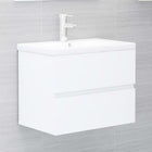 Wastafelkast met wastafel 60x38.5x45 cm spaanplaat wit