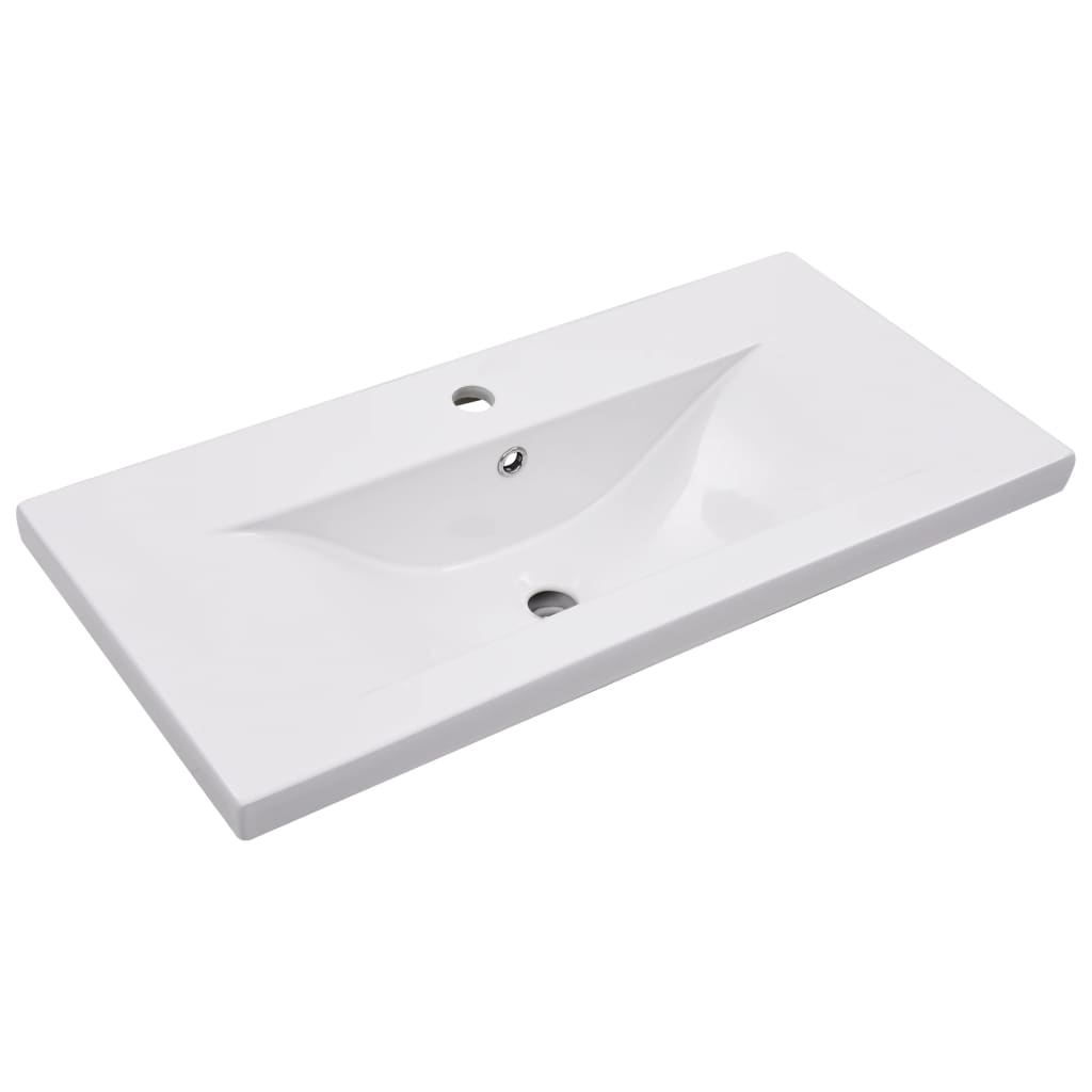 Wastafelkast Met Ingebouwde Wastafel Bewerkt Hout 1