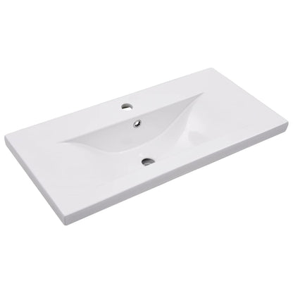Wastafelkast Met Ingebouwde Wastafel Bewerkt Hout 1