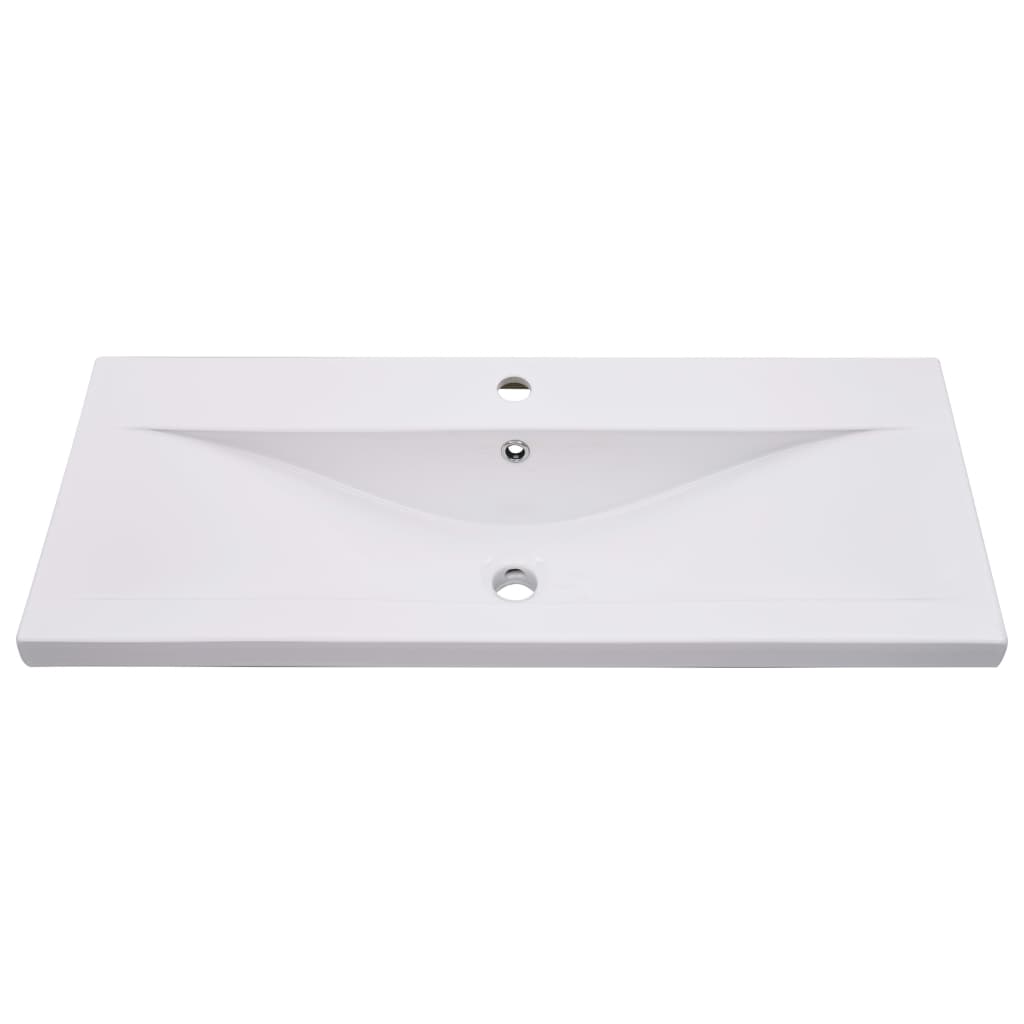 Wastafelkast Met Ingebouwde Wastafel Spaanplaat Wit 90 x 38.5 x 45 cm zonder kraan & afvoer