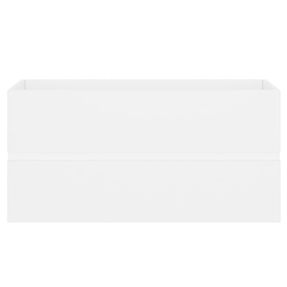 Wastafelkast Met Ingebouwde Wastafel Spaanplaat Wit 90 x 38.5 x 45 cm zonder kraan & afvoer