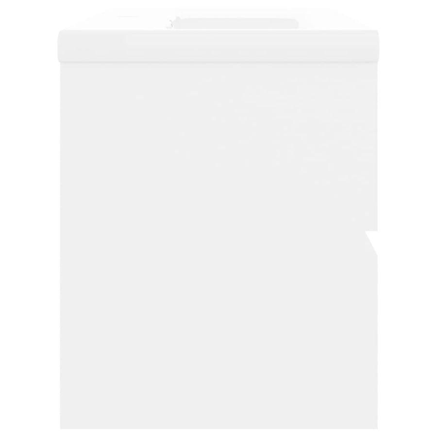 Wastafelkast Met Ingebouwde Wastafel Spaanplaat Wit 90 x 38.5 x 45 cm zonder kraan & afvoer