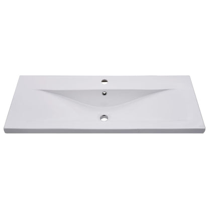 Wastafelkast met ingebouwde wastafel spaanplaat sonoma eiken 1 100 x 38.5 x 45 cm Sonoma eiken