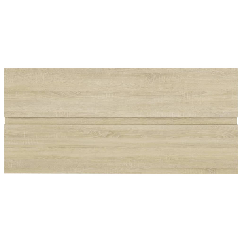 Wastafelkast met ingebouwde wastafel spaanplaat sonoma eiken 1 100 x 38.5 x 45 cm Sonoma eiken