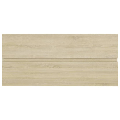 Wastafelkast met ingebouwde wastafel spaanplaat sonoma eiken 1 100 x 38.5 x 45 cm Sonoma eiken