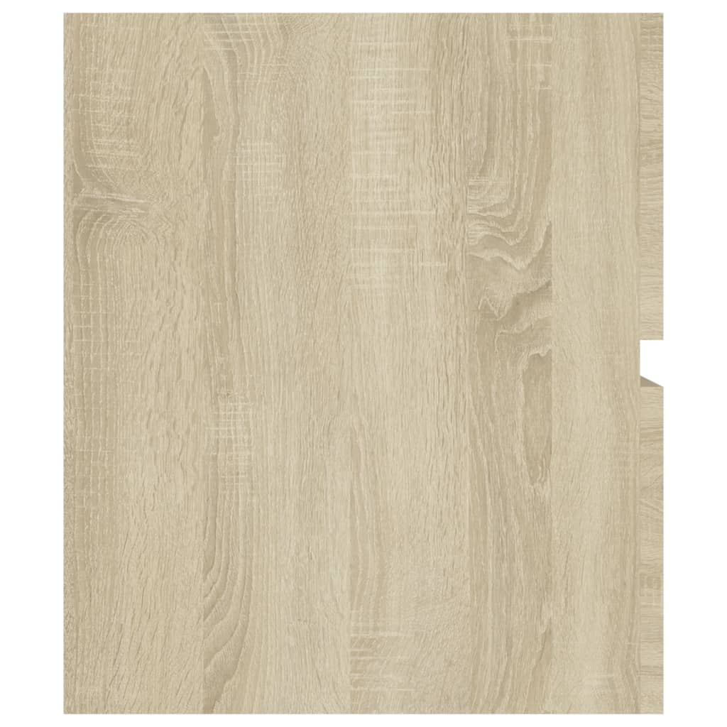 Wastafelkast met ingebouwde wastafel spaanplaat sonoma eiken 1 100 x 38.5 x 45 cm Sonoma eiken
