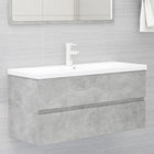 Wastafelkast 100x38.5x45 cm spaanplaat betongrijs