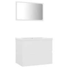 Badkamermeubelset Bewerkt Hout 60 x 38.5 x 45 cm Wit