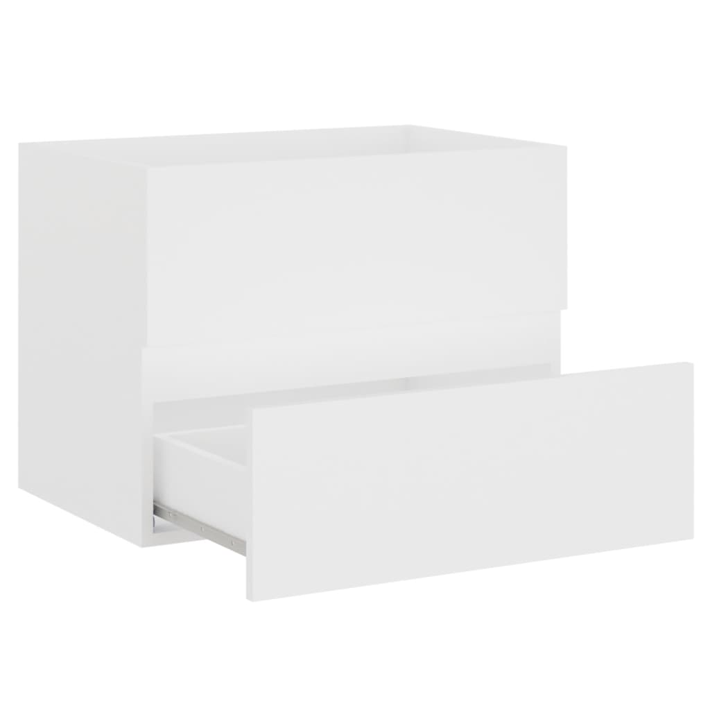 Badkamermeubelset Bewerkt Hout 60 x 38.5 x 45 cm Wit