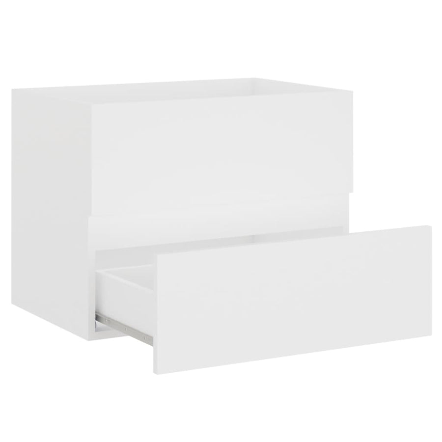 Badkamermeubelset Bewerkt Hout 60 x 38.5 x 45 cm Wit