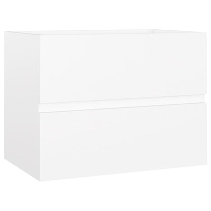 Badkamermeubelset Bewerkt Hout 60 x 38.5 x 45 cm Wit