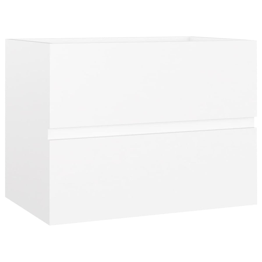 Badkamermeubelset Bewerkt Hout 60 x 38.5 x 45 cm Wit