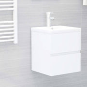 Wastafelkast met wastafel 41x38,5x45 cm spaanplaat wit
