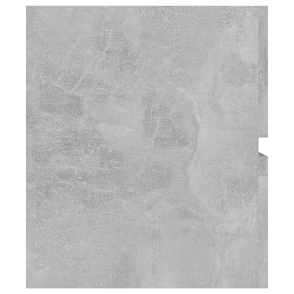 Wastafelkast Met Ingebouwde Wastafel Spaanplaat Betongrijs 100 x 38.5 x 45 cm met kraan & afvoer