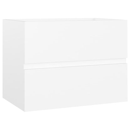 Badkamermeubelset Bewerkt Hout Wit 60 x 38.5 x 45 cm met kraan