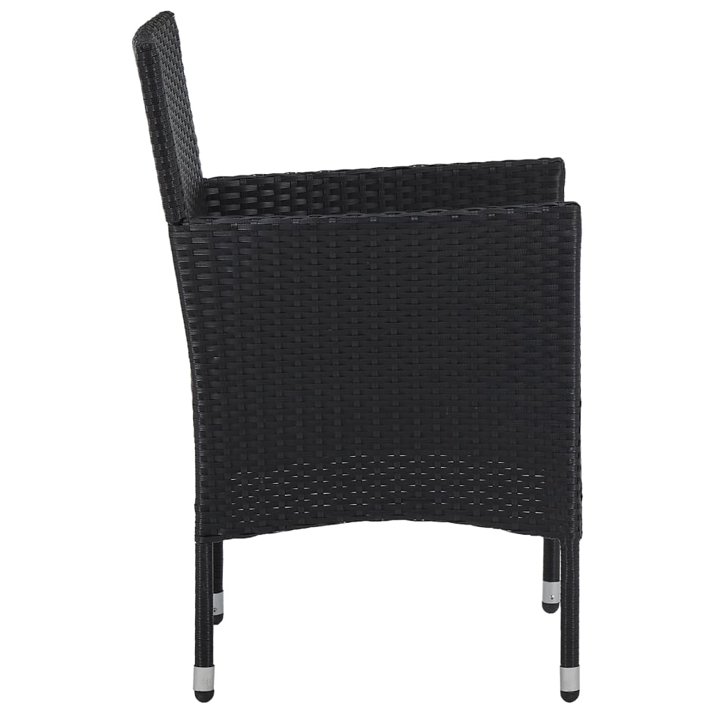 -Delige Tuinset Zwart
