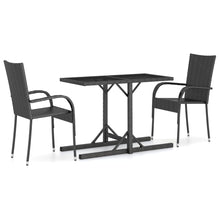 3-Delige Tuinset Zwart