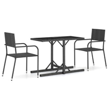 3-Delige Tuinset Zwart