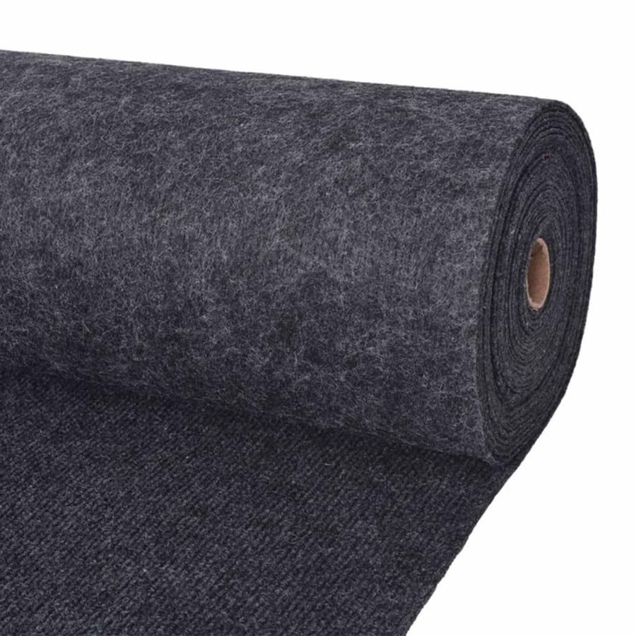 Tapijt Antracietkleurig 1,2 x 10 m Polyester