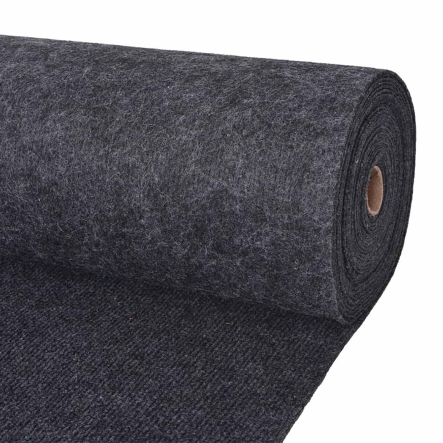 Tapijt Antracietkleurig 1,2 x 15 m Polyester