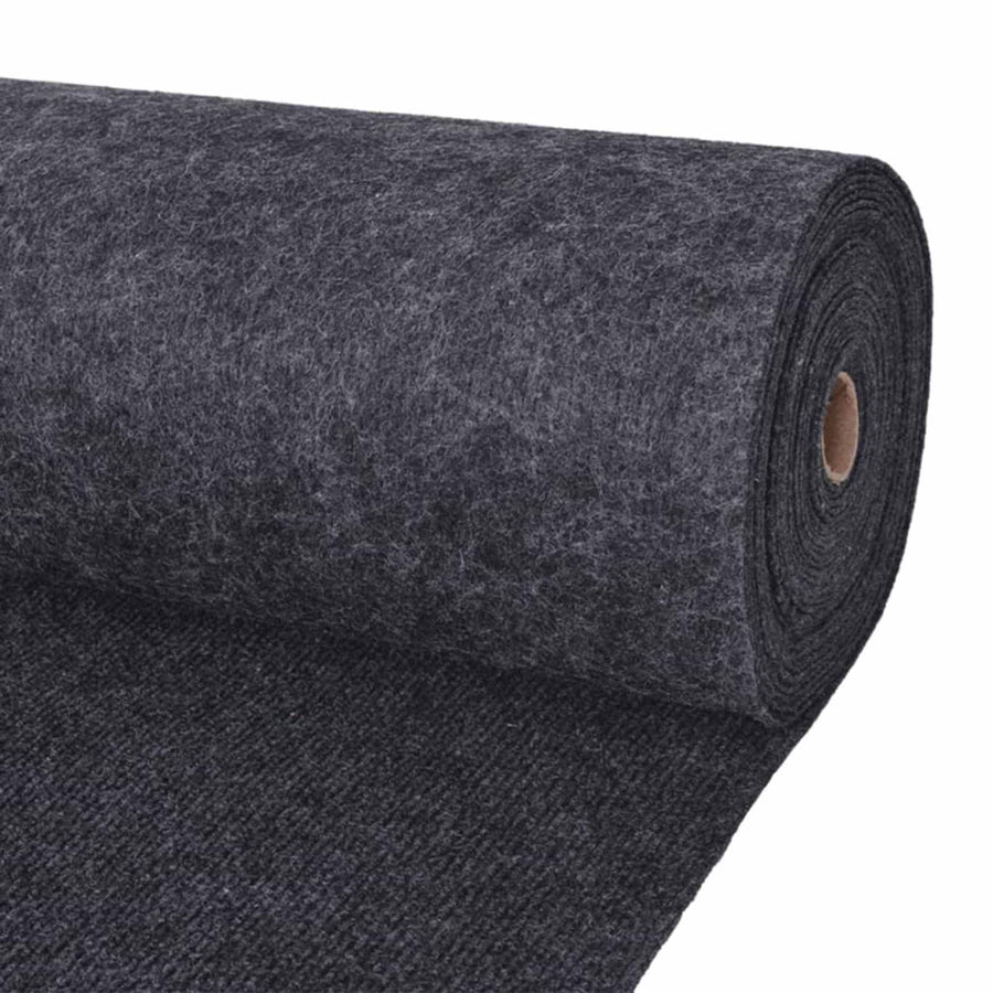 Tapijt Antracietkleurig 1,2 x 20 m Polyester