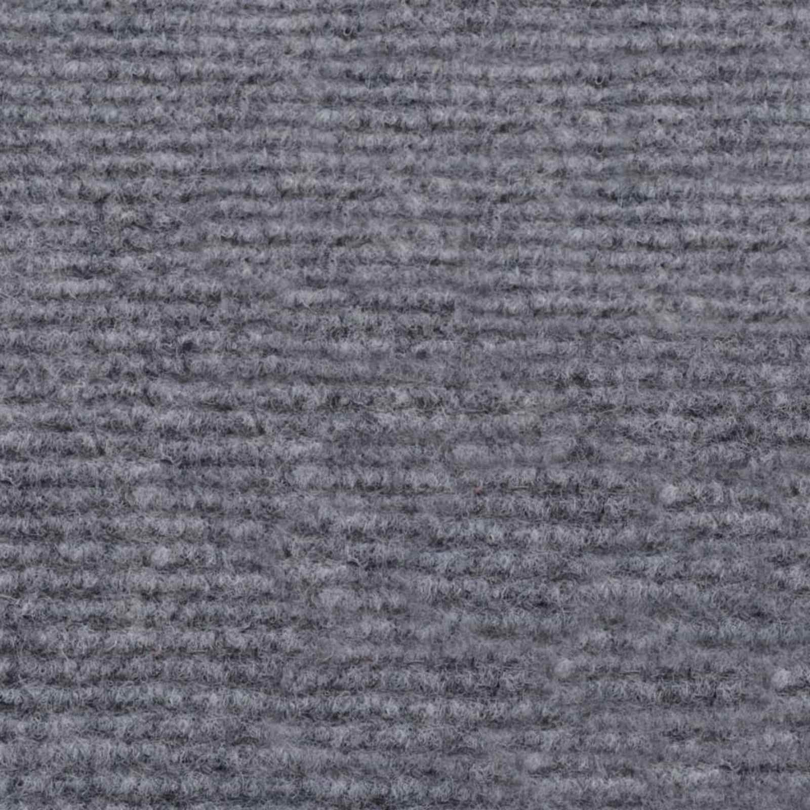 Tapijt Grijs 1,2 x 15 m Polyester
