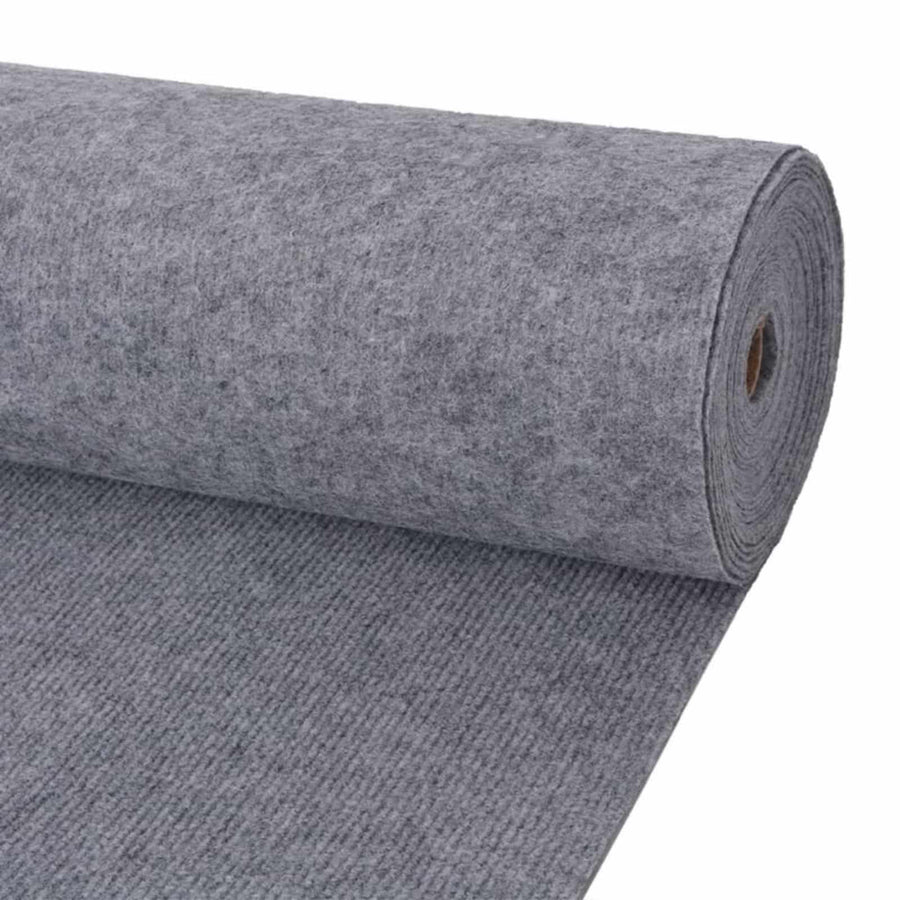 Tapijt Grijs 1,2 x 20 m Polyester