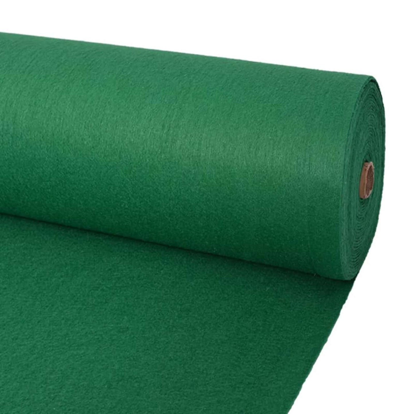 Tapijt Effen Groen 1,2 x 12 m Polyester