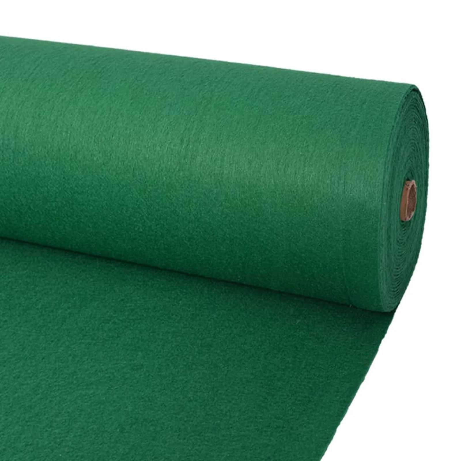 Tapijt Effen Groen 1,2 x 12 m Polyester