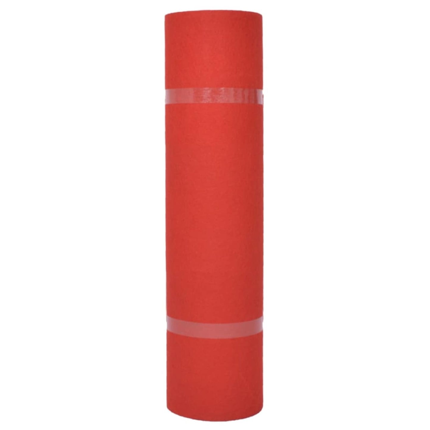 Tapijt Effen Rood 1,2 x 12 m Polyester