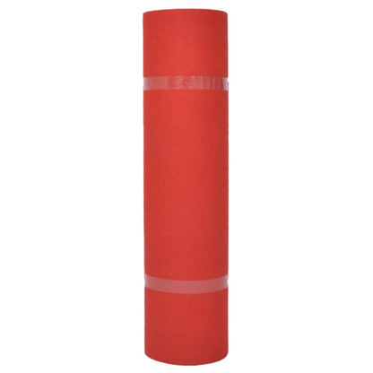 Tapijt Effen Rood 1,2 x 12 m Polyester