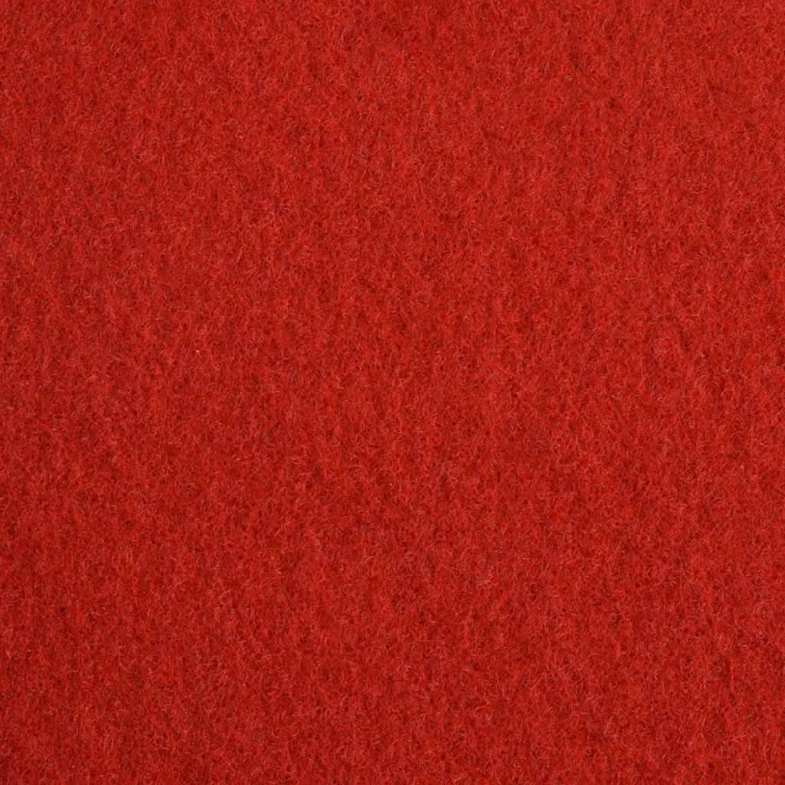 Tapijt Effen Rood 1,2 x 12 m Polyester