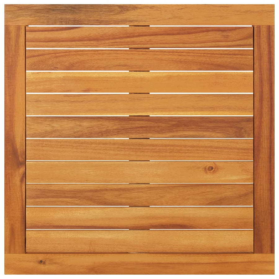 2-Delige Loungeset Met Te Kussens Acaciahout Crèmewit hoek + Tafel