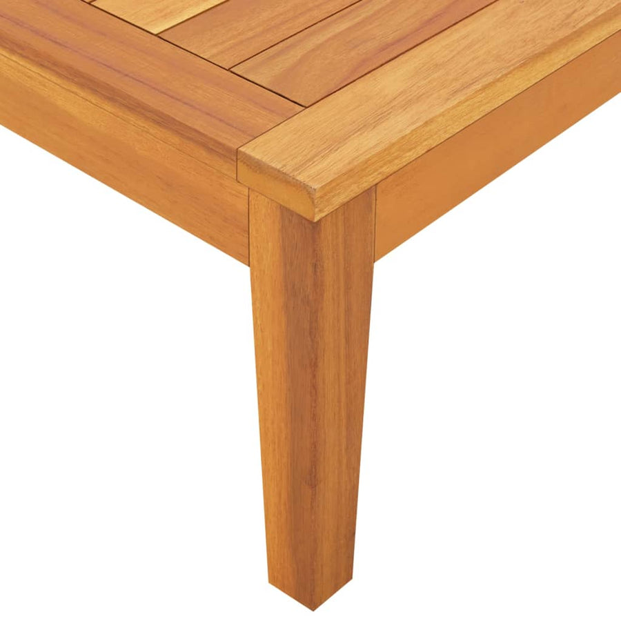 2-Delige Loungeset Met Donkergrijze Kussens Acaciahout Donkergrijs hoek + Tafel