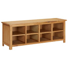 Schoenenrek 114x37x45 cm massief eikenhout