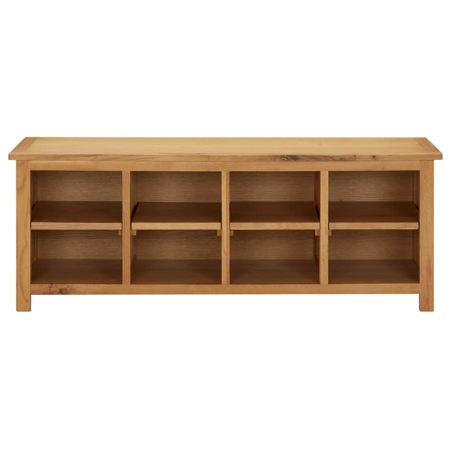 Schoenenrek 114x37x45 cm massief eikenhout